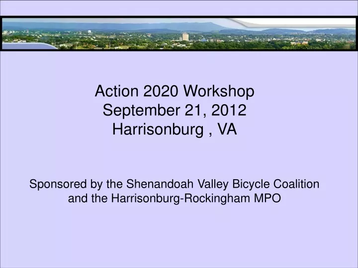 action 2020 workshop september 21 2012