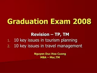Graduation Exam 2008