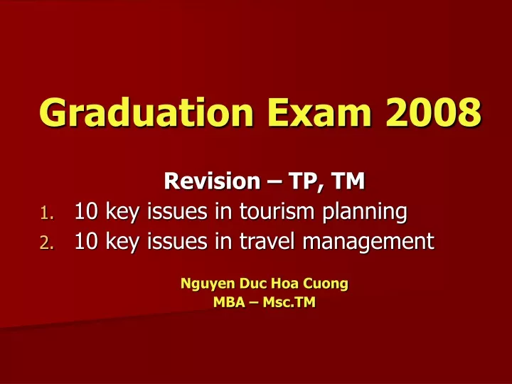 graduation exam 2008