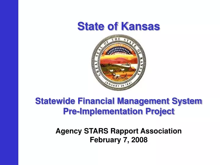 state of kansas statewide financial management