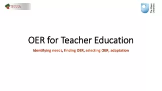 OER for Teacher Education