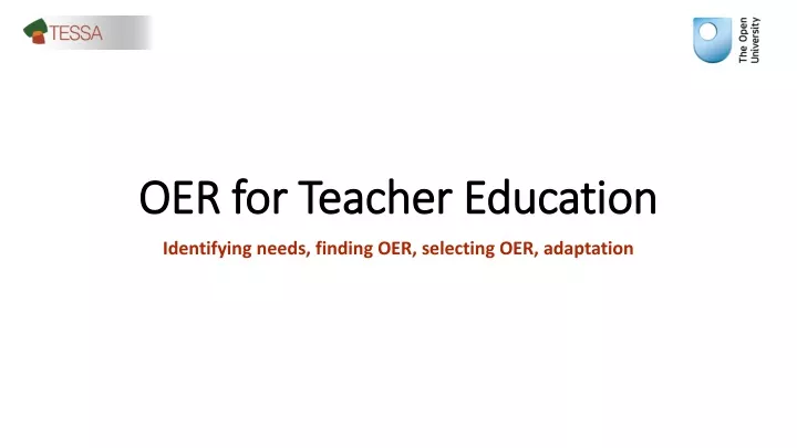 oer for teacher education