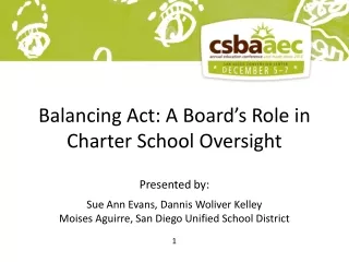 Balancing Act: A Board’s Role in Charter School Oversight