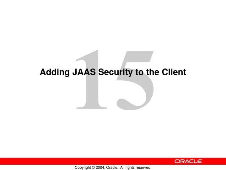 adding jaas security to the client
