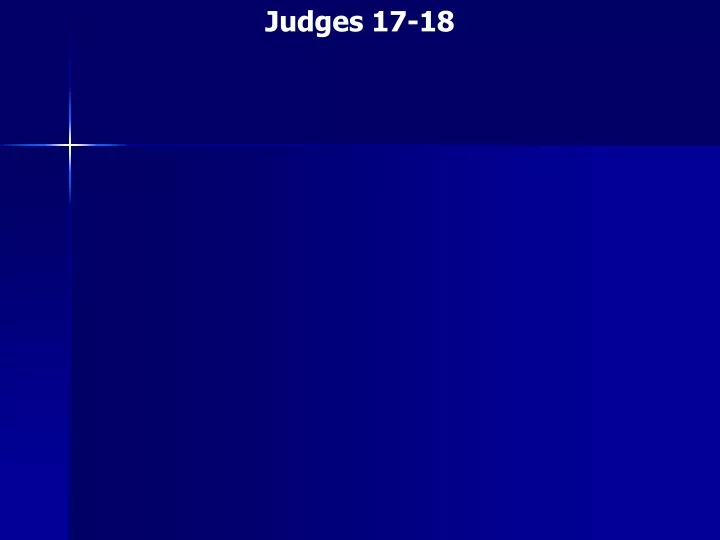 judges 17 18