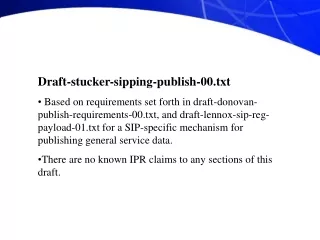 Draft-stucker-sipping-publish-00.txt