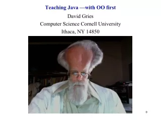 Teaching Java —with OO first