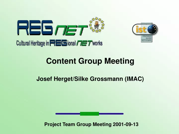 content group meeting josef herget silke grossmann imac