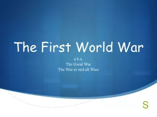 The First World War