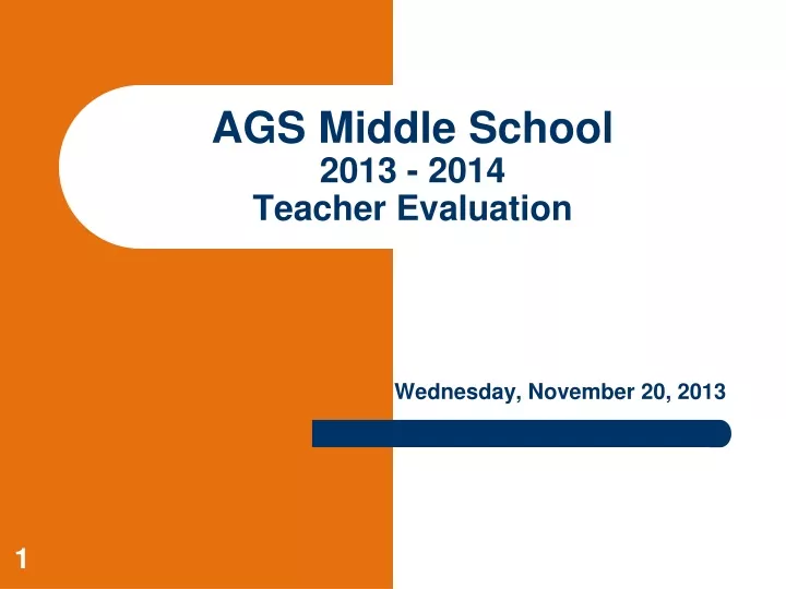 ags middle school 2013 2014 teacher evaluation