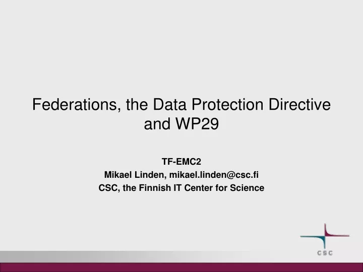 federations the data protection directive and wp29