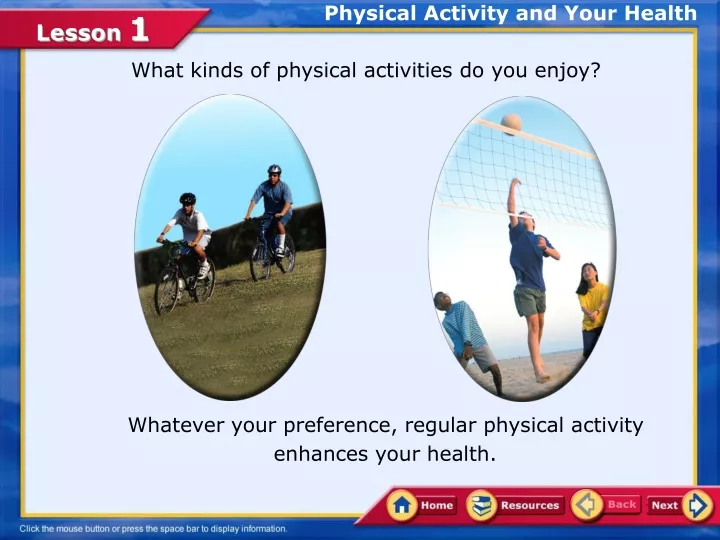physical activity and your health