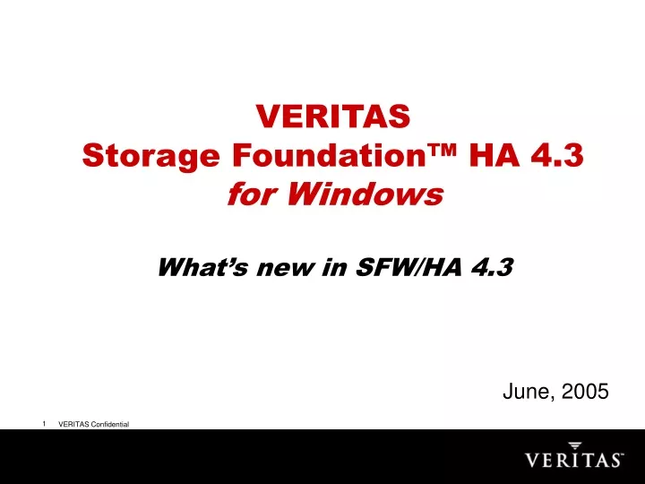 veritas storage foundation ha 4 3 for windows what s new in sfw ha 4 3