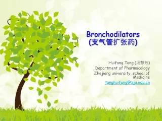 Bronchodilators (支气管扩张药)