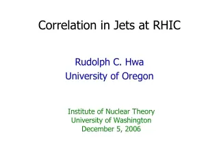 Correlation in Jets at RHIC