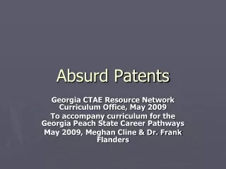 Absurd Patents