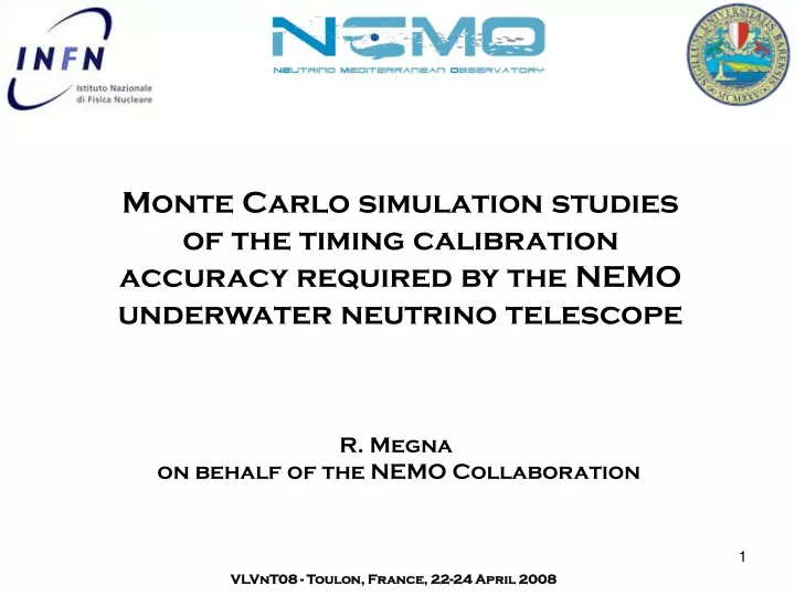 monte carlo simulation studies of the timing