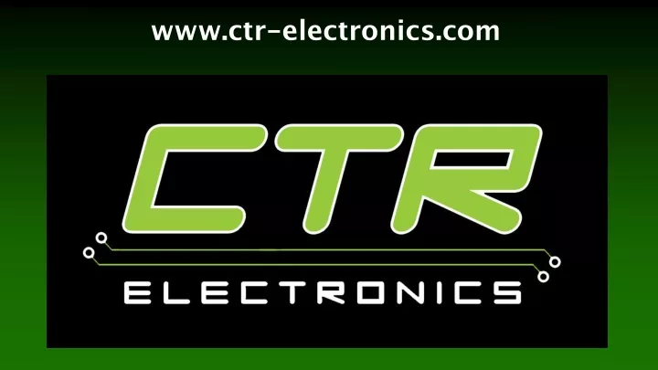 www ctr electronics com