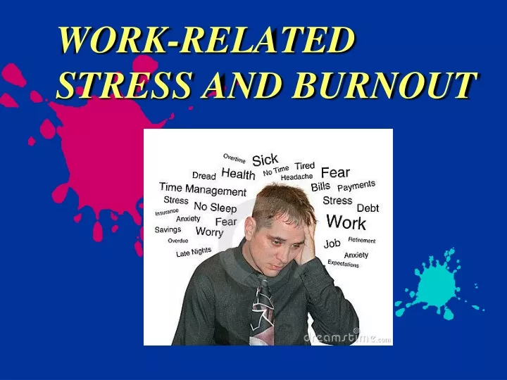 work related stress and burnout