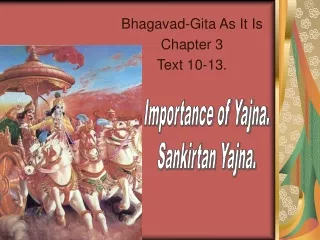 Bhagavad-Gita As It Is Chapter 3 Text 10-13.