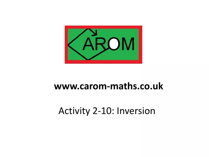 www carom maths co uk