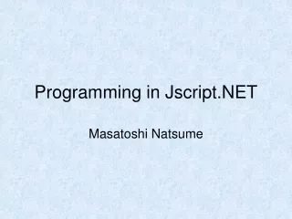 programming in jscript net
