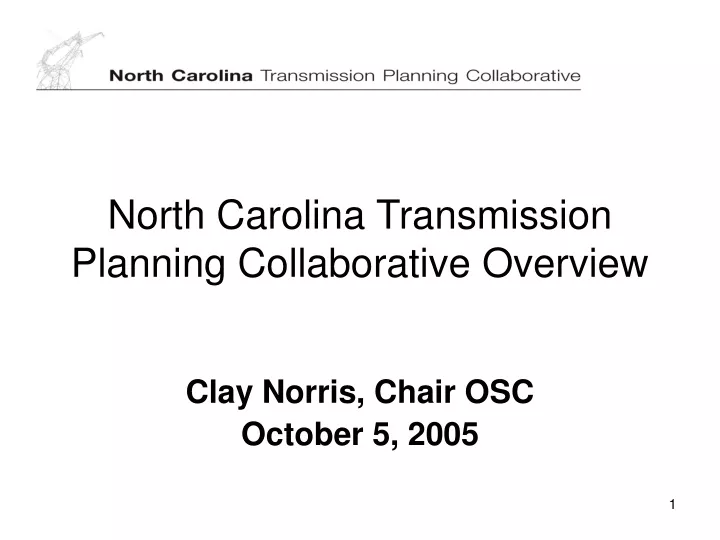 north carolina transmission planning collaborative overview
