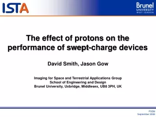 The effect of protons on the performance of swept-charge devices