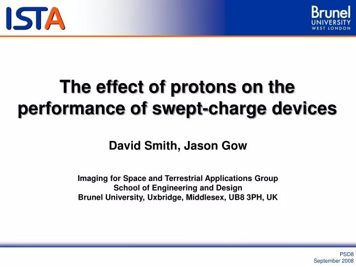 the effect of protons on the performance of swept