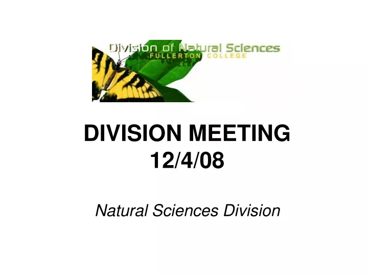 division meeting 12 4 08