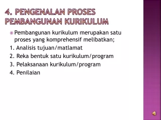 4. Pengenalan Proses Pembangunan Kurikulum