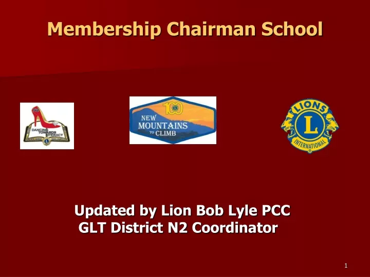 membership chairman school