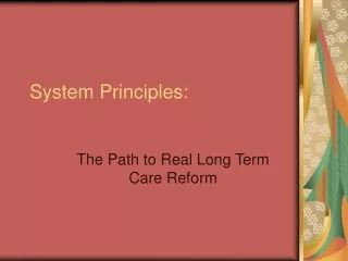 System Principles: