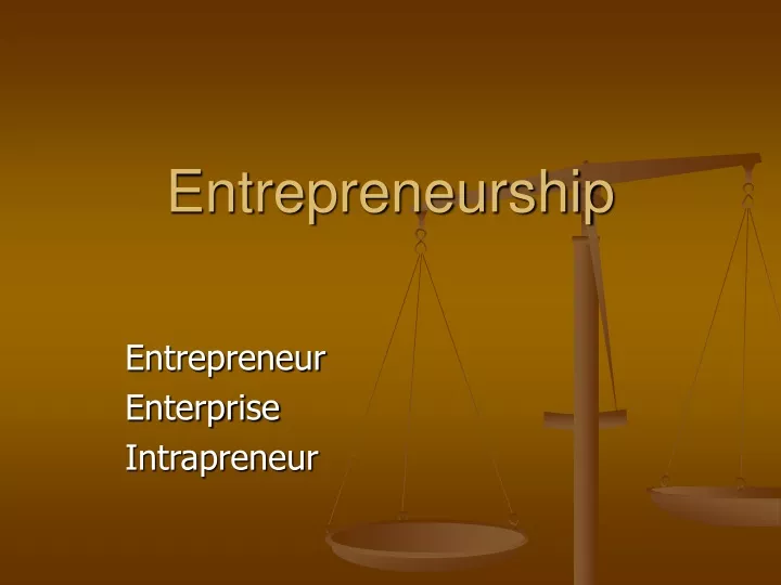 entrepreneurship