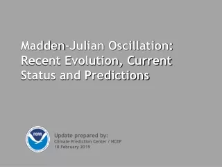 Madden-Julian Oscillation: Recent Evolution, Current Status and Predictions