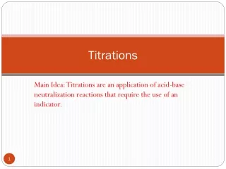 Titrations