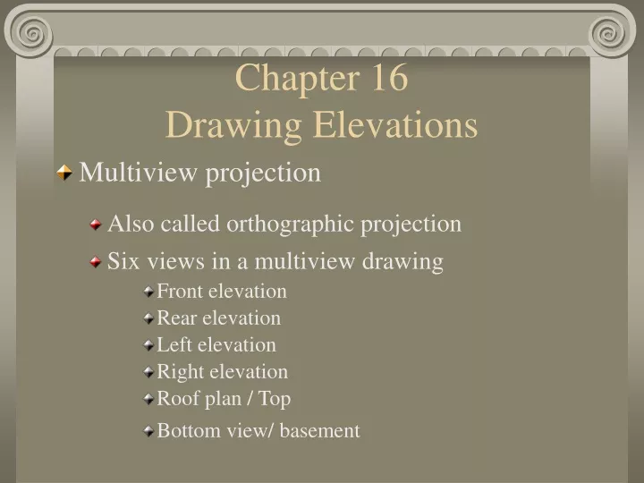 chapter 16 drawing elevations