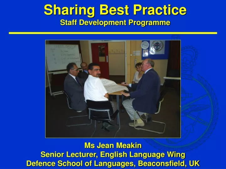 sharing best practice staff development programme