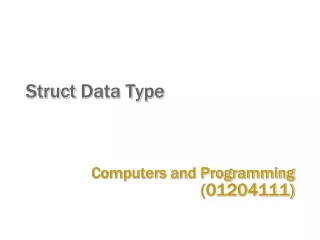 Struct  Data Type
