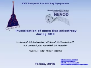 Investigation of muon  flux anisotropy  during  CME