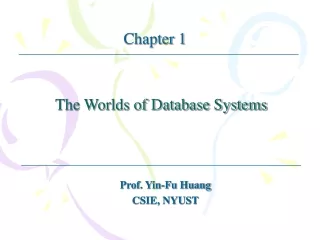 1.1	The Evolution of Database Systems