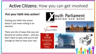Active Citizens:  How you can get involved