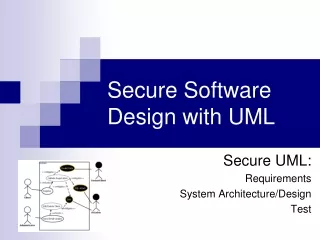 Secure Software Design with UML