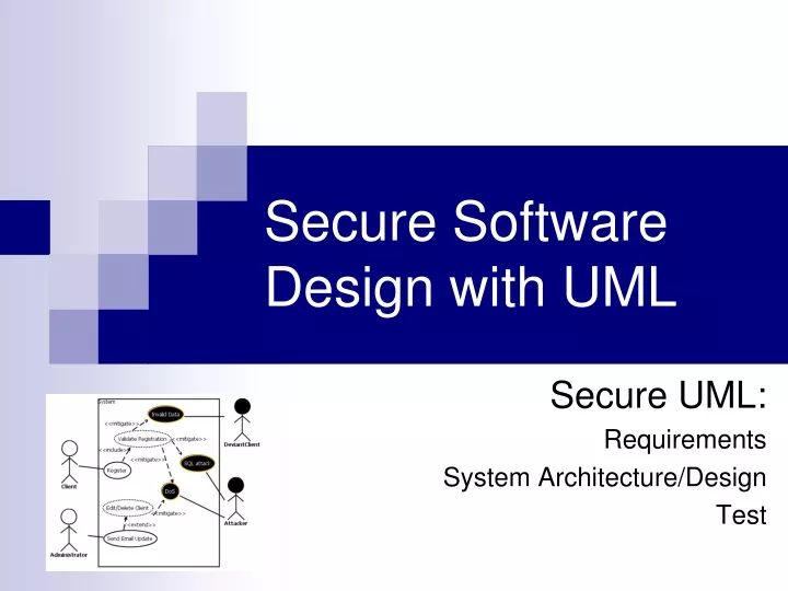 secure software design with uml