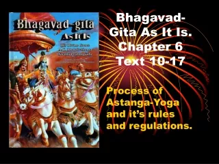 Bhagavad-Gita As It Is. Chapter 6 Text 10-17