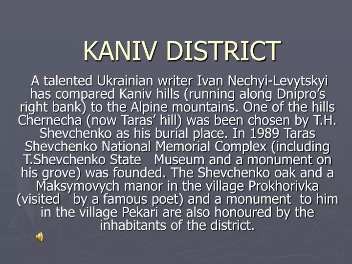 kaniv district