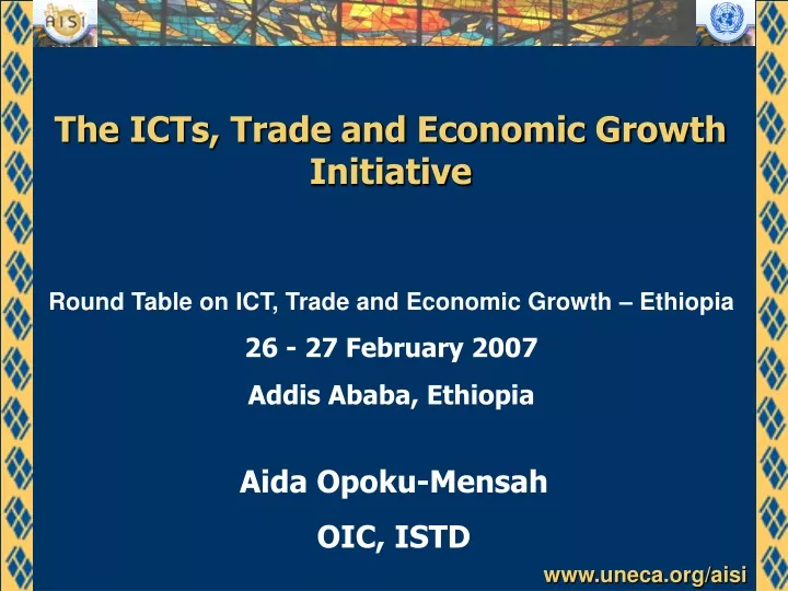 the icts trade and economic growth initiative