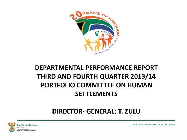 departmental performance report third and fourth