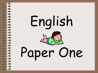 English Paper One