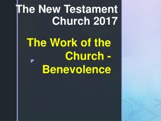 The New Testament Church 2017